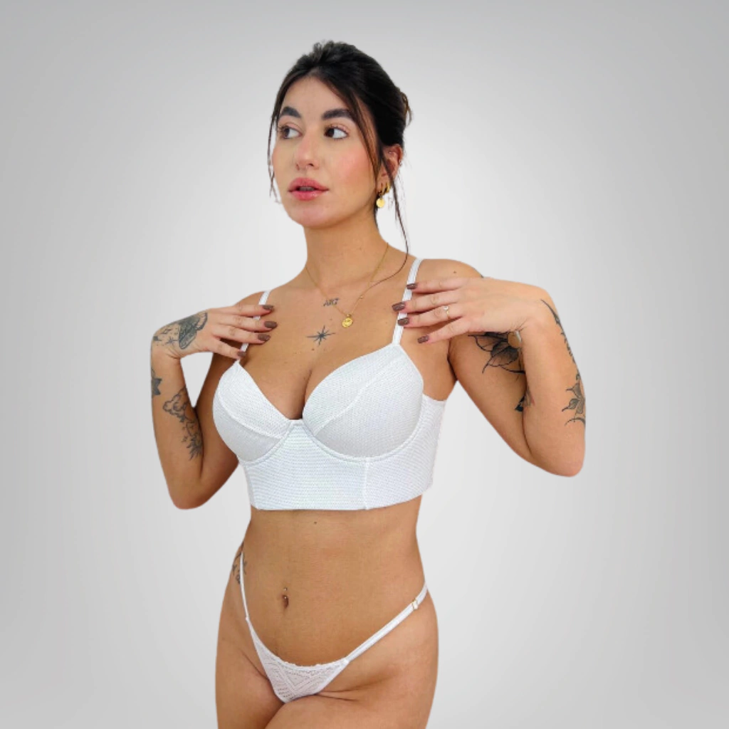 Conjunto Cropped em Lurex - Electra