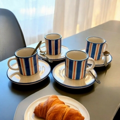 Mini mug Cala con platito (set x 4 = 8 piezas) - comprar online
