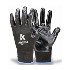 LUVA TRICO NYLON/NITRÍLICA NBR PRETA