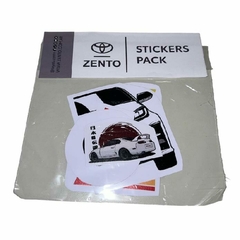 Pack de stickers Zento en internet