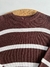 Sweater rayado marron - comprar online