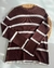 Sweater rayado marron