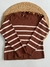 Sweater botones rayado