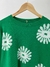 Sweater verde copos de nieve - comprar online