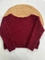 Sweater bordo tramado