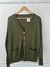 Cardigan verde bolsillo