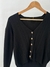 Cardigan trenzado negro - comprar online