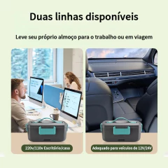 Marmita Térmica Elétrica Novaka 2L Portátil Aquecimento 220v 12v/24v - loja online