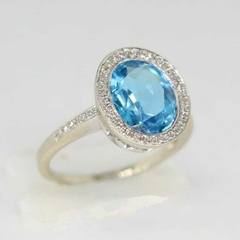Anillo Topacio London Blue