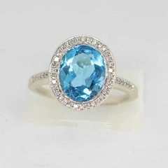 Anillo Topacio London Blue - comprar en línea