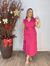 Vestido Midi Em Alfaitaria Decote V E Fenda Lateral