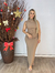 Vestido Tubinho Midi Em Poliamida Com Detalhes Drapeados - Tchucas Modas