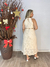 Vestido Midi Sem Manga Em Renda Com Cinto - Tchucas Modas