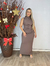 Vestido Tubinho Midi Em Poliamida Com Detalhes Drapeados - Tchucas Modas