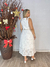 Imagem do Vestido Midi Sem Manga Em Renda Com Cinto