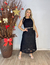 Vestido Midi Sem Manga Em Renda Com Cinto