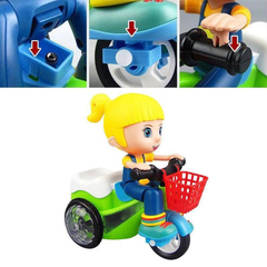 Brinquedo Stunt Trycicle Infantil Com Rotação Música e Luz - comprar online