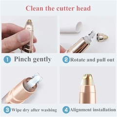1Pc Electric Eyebrow Trimmer Painless Eye Brow Epilator Mini Eye Brow Shaper Shaver Razor Portable Facial Hair Remover For Women - loja online
