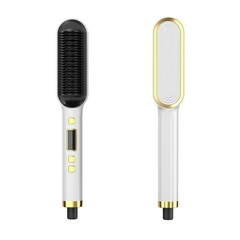 Imagem do New Hair Straightener Hot Comb Anti-scalding Ceramic Hair Curler Multi-speed Electric Straightening Comb Curling Iron Hairbrush
