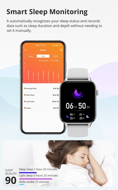 COLMI C60 Smartwatch 1,9 polegada tela cheia Bluetooth chamada monitor de sono de freqüência cardíaca 19 modelos esportivos relógio inteligente para homens e mulheres