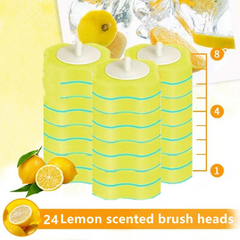 limpador de vaso sanitário descartarvel. UOSU Dispolinpadsable Toilet Brush With Cleaning Liquid Wall-Mounted Cleaning Tool For Bathroom Replacement Brush Head Wc Accessories - loja online