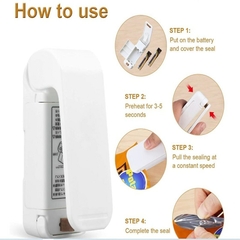 Mini Heat Bag Packaging Sealer Portable Plastic Bag Clip Sealing Machine Food Storage Seal Snack Sealing Kitchen Gadgets - BORCELLE