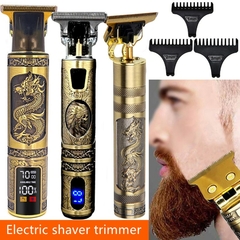 Máquina de corte de cabelo elétrica USB T9 recarregável nova máquina de cortar cabelo homem barbeador aparador para homens barbeiro profissional aparador de barba