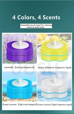 limpador de vaso sanitário descartarvel. UOSU Dispolinpadsable Toilet Brush With Cleaning Liquid Wall-Mounted Cleaning Tool For Bathroom Replacement Brush Head Wc Accessories - loja online