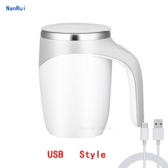 Automatic Self Stirring Magnetic Mug Stainless Steel Temperature Difference Coffee Mixing Cup Blender Smart Mixer Thermal Cup - BORCELLE