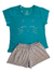 Pijama Manga Curta Feminino - Gatinha - comprar online