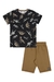 Conjunto Cyber Dinos Preto