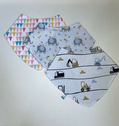 Babador bandana (simples - sem forro atoalhado)