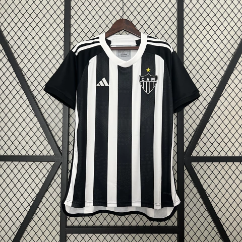 Camisa Atlético Mineiro Home24/25 - Preta e Branca
