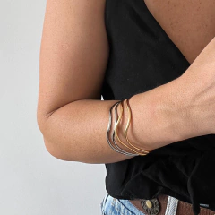 Bracelete Zig Zag Slim em Ródio Branco na internet