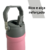 Kit Garrafa Termica Com Bico E Alça + Cuia Brinde Rosa - loja online