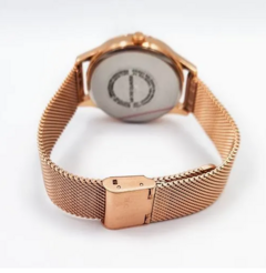 Relógio Lince Feminino Rose Pulseira de Esteira Mostrador de Onça na internet