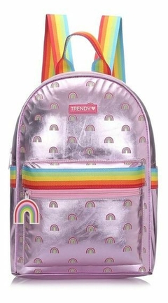 MOCHILA ESCOLAR TRENDY ARCO IRIS