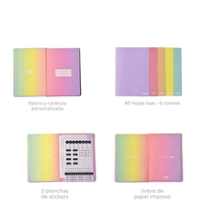 CUADERNO A5 MOOVING NOTES RAINBOW - comprar online