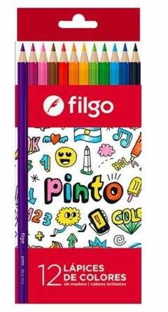 12 LAPICES DE COLORES FILGO