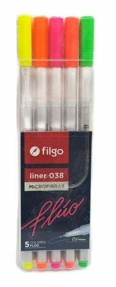 5 MICROFIBRAS DE COLORES FLUO FILGO