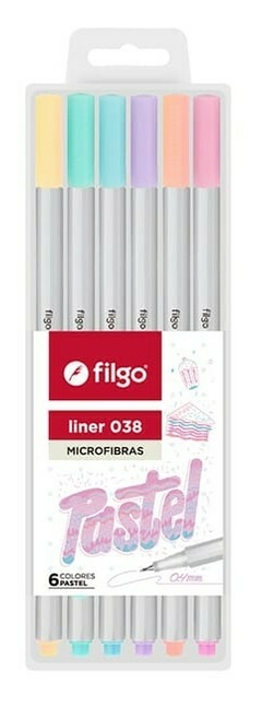 6 MICROFIBRAS DE COLORES PASTEL FILGO