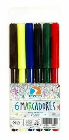 MARCADORES ESCOLARES EZCO X6u