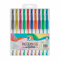 LAPICERAS GEL GLITTER EZCO X10u