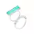 KIT COM DOIS ANEIS TURMALINA FUSION NA PRATA 925. - comprar online