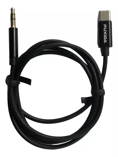 Cable Auxiliar Audio Puxida E-102 Tipo C A Plug 3.5mm 1 Mt