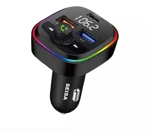Fm Transmisor Bluetooth Para Auto Con Usb 5V 20W Seisa KOS-C7