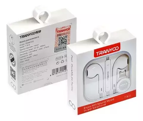 Auricular Manos Libres Cont Volumen Lightning Tranyoo T-r14