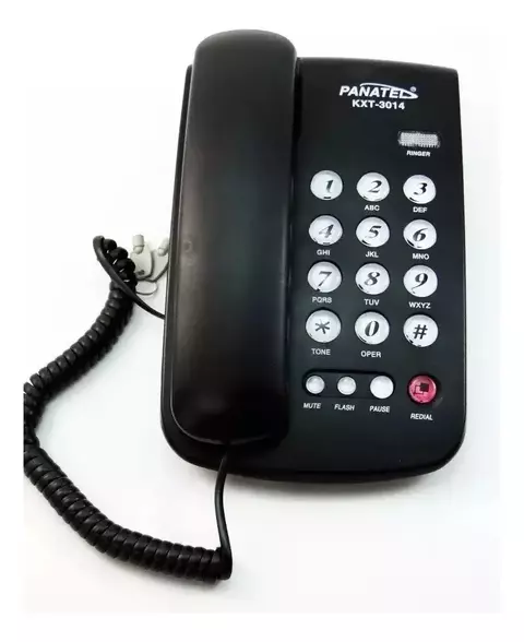 Teléfono Fijo De Mesa Pared Panaphone Kxt-3014 Calidad Mute
