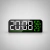 Imagen de Reloj Despertador Pantalla Led 9.8 Temperatura Humedad Calendario Gh8027