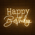 Led Neon Happy Birthday - Modelo 02
